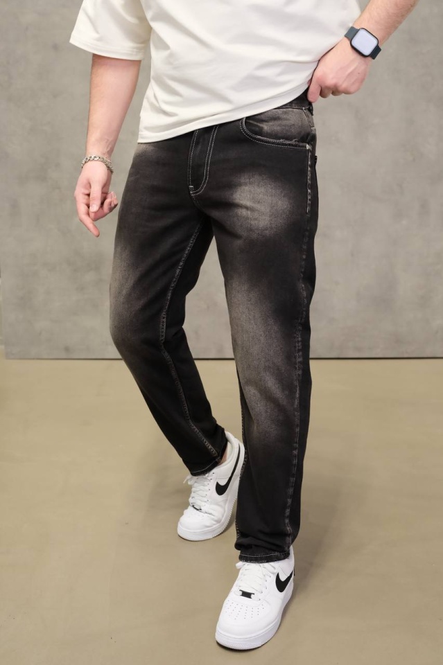 BLUGI RELAXED FIT BLACK FADED – MODERN WASHED DENIM (MĂRIME: 36)