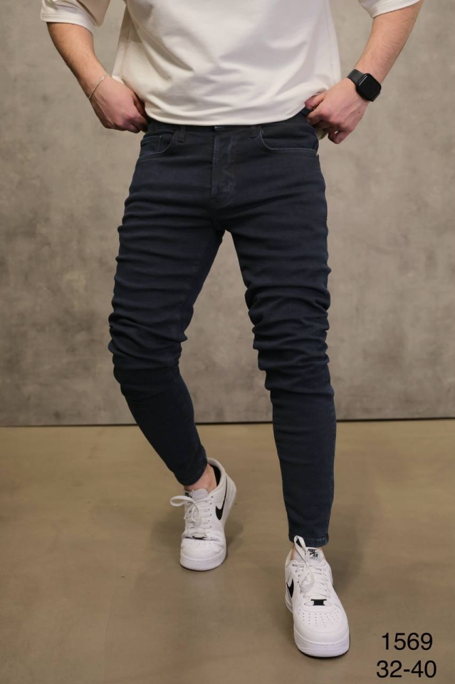 BLUGI SLIM FIT DARK BLUE – CLEAN STREET DENIM (MĂRIME: 36)