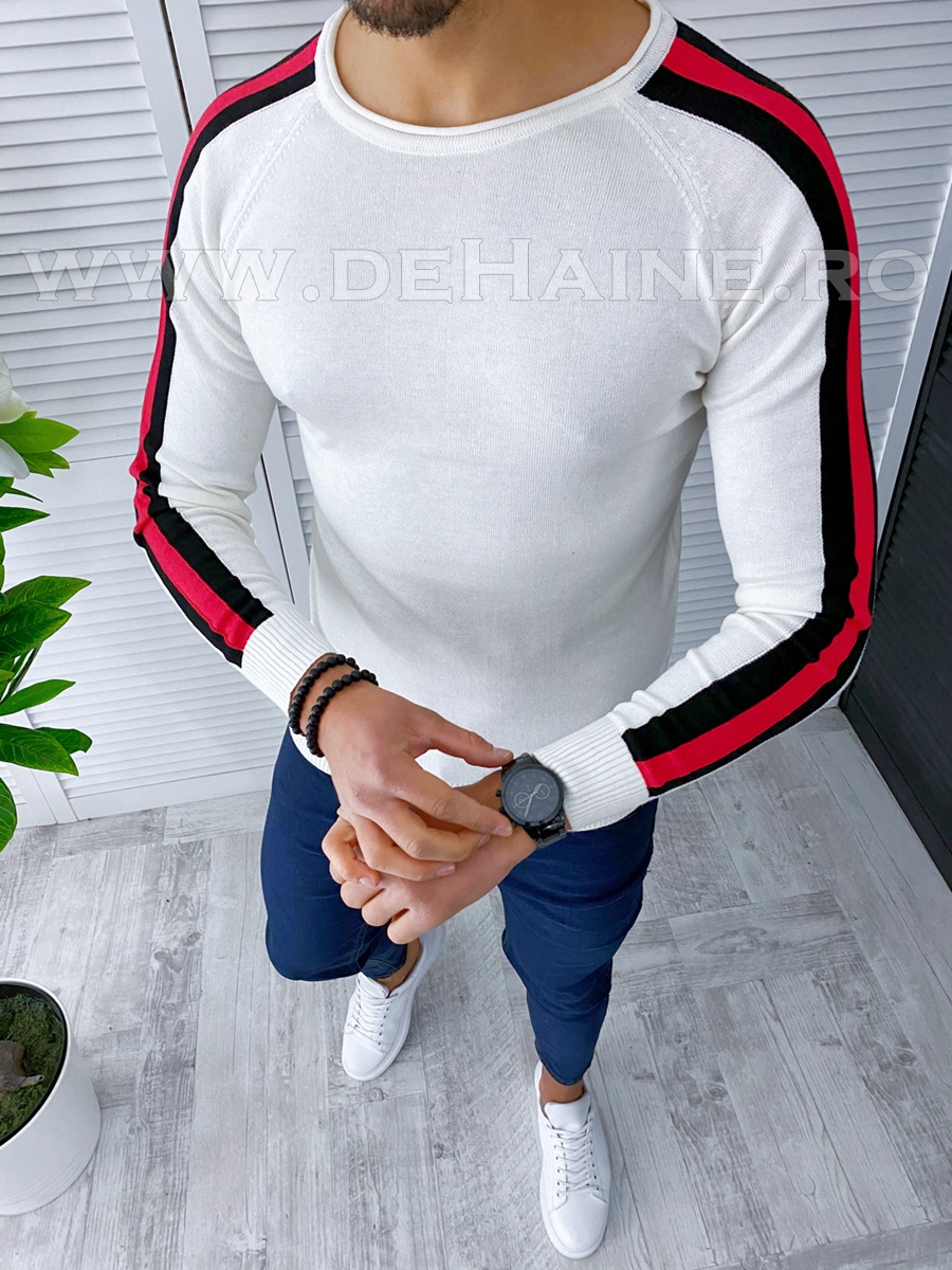 Bluza barbati alba slim fit cu mici defecte B3850 P19-1.2