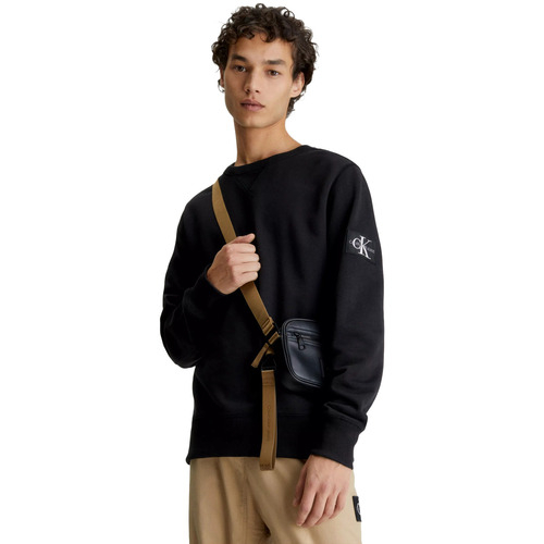 Bluza barbati Calvin Klein Monogram Sleeve Badge Crew J30J314035BAE - poza 1
