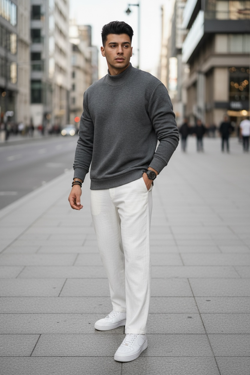 Bluza barbati gri slim fit 2660 P20-3.3