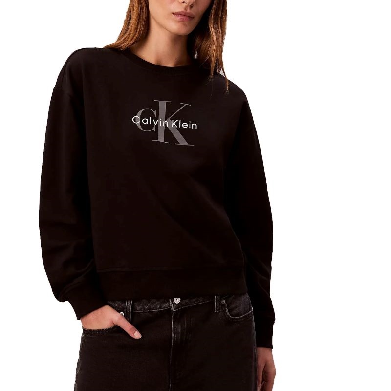 Bluza Calvin Klein LS MONOLOGO FRENCH TERRYRLXD CR - poza 1