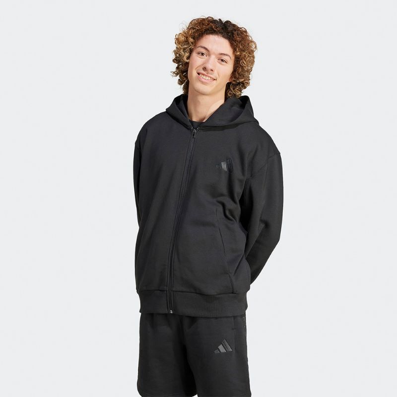 Bluza cu fermoar adidas M A SZN FL FZ - poza 1
