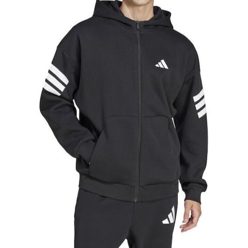 Bluza cu fermoar adidas M FI 3S FZ - poza 2