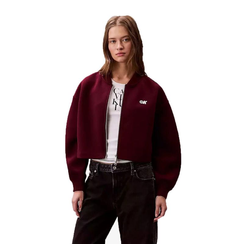 Bluza cu fermoar Calvin Klein A- OVRSZD SCB ZP BMB - poza 1