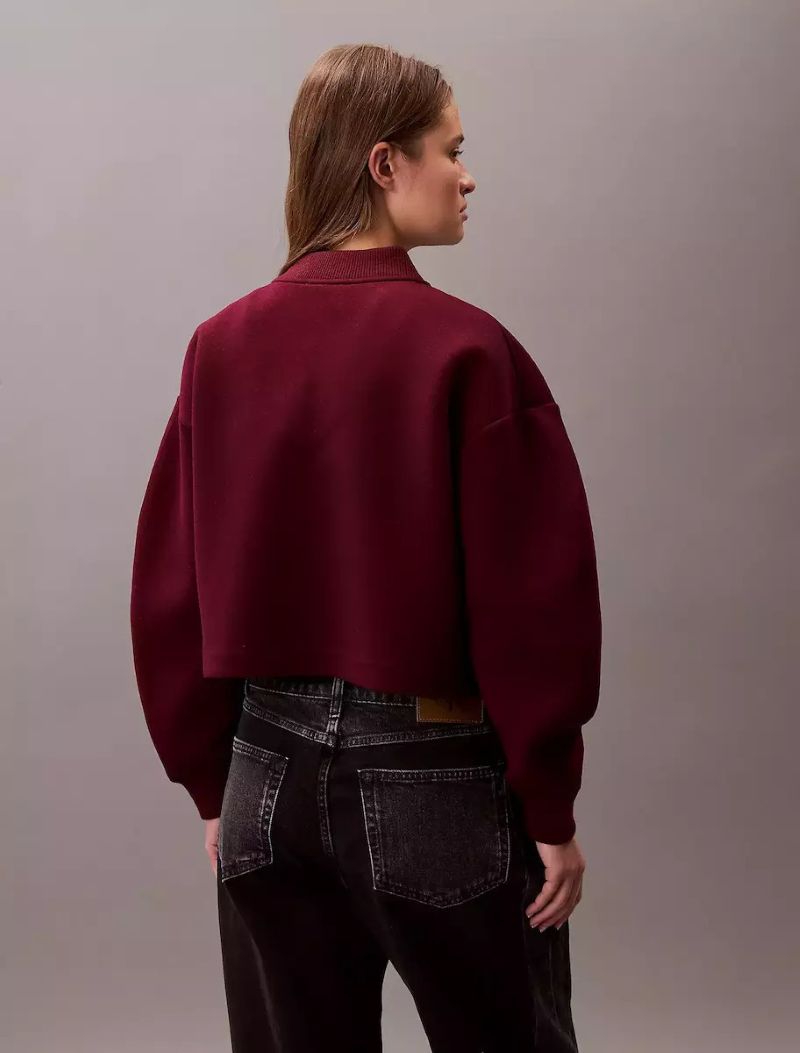 Bluza cu fermoar Calvin Klein A- OVRSZD SCB ZP BMB - poza 2