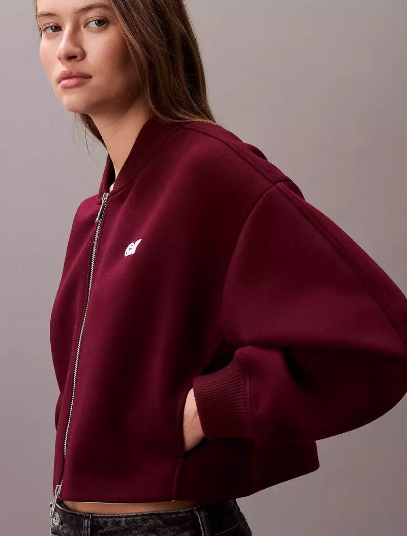 Bluza cu fermoar Calvin Klein A- OVRSZD SCB ZP BMB - poza 3