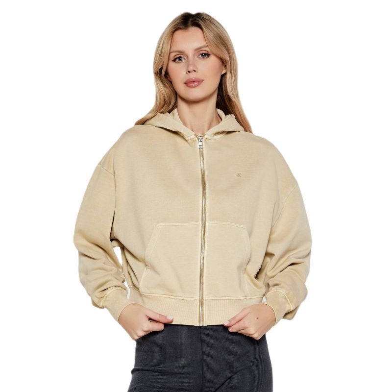 Bluza cu fermoar Calvin Klein BOLD WASHED CK APPLIQUEZIP-THRU - poza 1