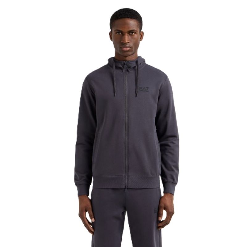 Bluza cu fermoar EA7 M HOODIE FZ COFT CC - poza 1