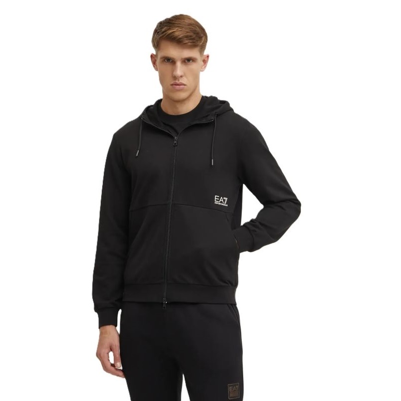 Bluza cu fermoar EA7 M HOODIE FZ SPONGE COFT - poza 2