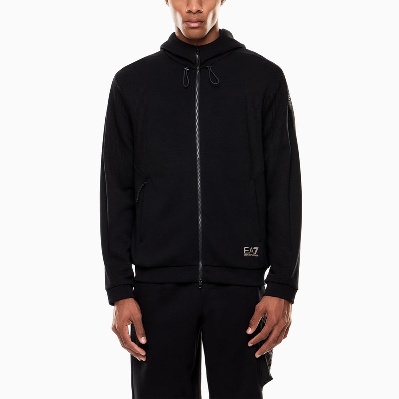Bluza cu fermoar EA7 TRAIN ATHLETIC MIX M HOODIE FZ COPL - poza 1