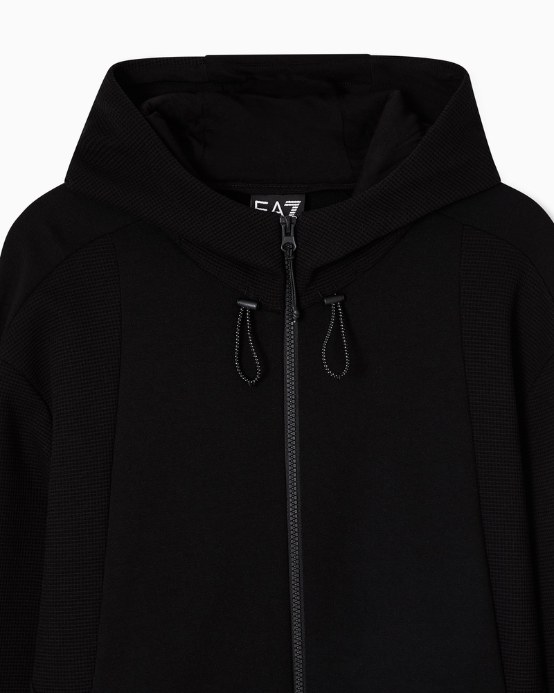 Bluza cu fermoar EA7 TRAIN ATHLETIC MIX M HOODIE FZ COPL - poza 5