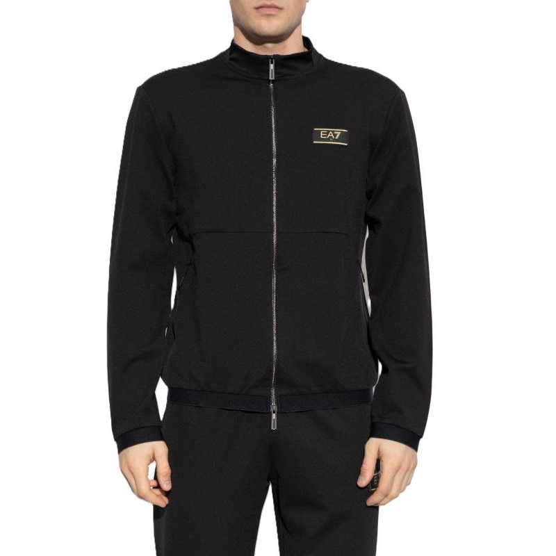 Bluza cu fermoar EA7 TRAIN PREMIUM LABEL M T-TOP FZ VI ST - poza 1