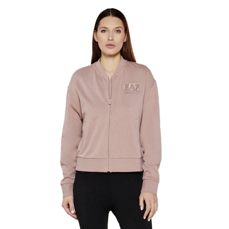 Bluza cu fermoar EA7 W T-TOP FZ CRYSTAL - poza 1