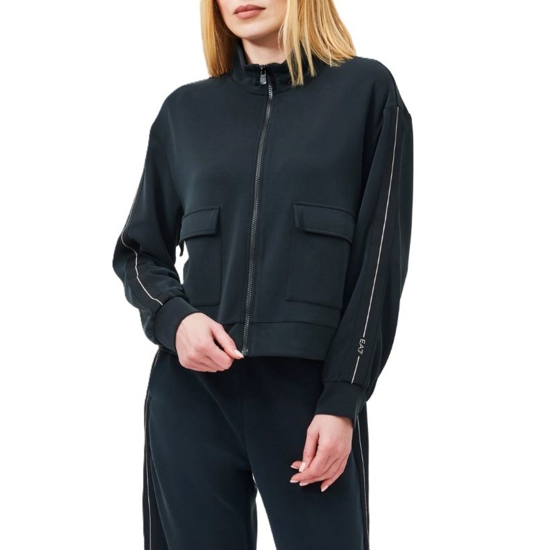 Bluza cu fermoar EA7 W T-TOP FZ TAPE - poza 1
