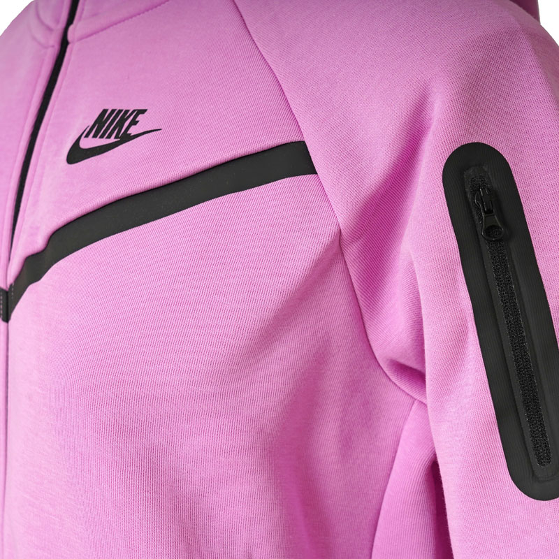Bluza cu fermoar Nike G NSW TCH FLC HD FZ LS - PD - poza 3