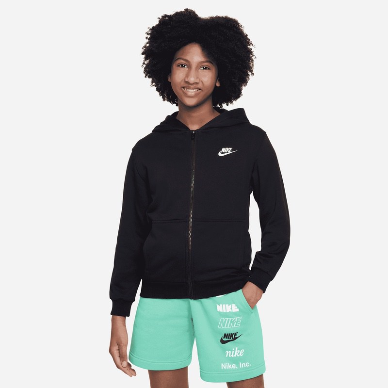 Bluza cu Fermoar Nike K Nsw Club ft hoodie full zip LS LBR - poza 1
