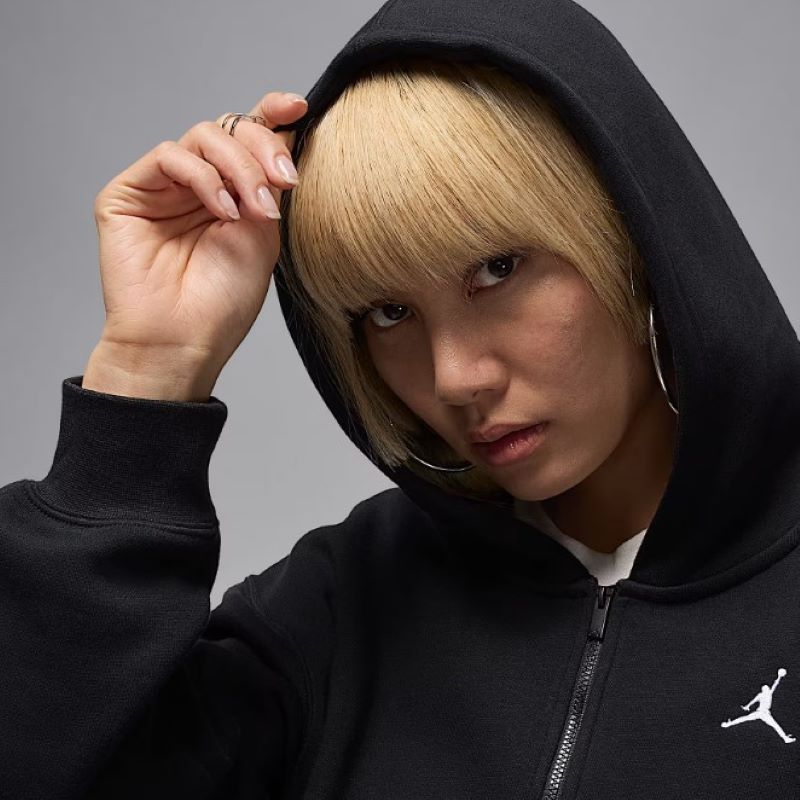 Bluza cu fermoar Nike W J BRK FLC FZ MOD CROP - poza 3