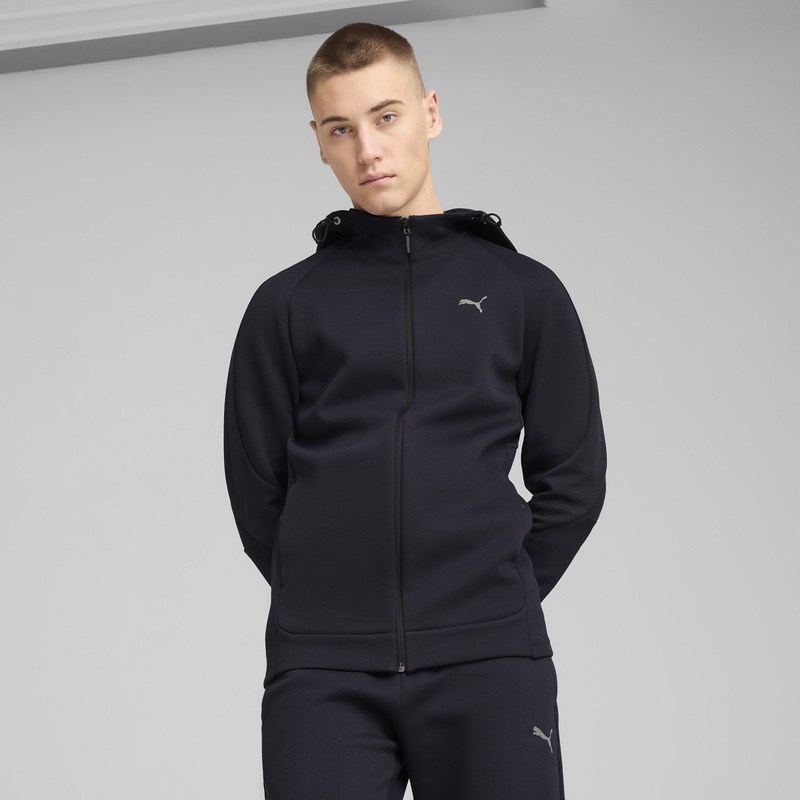 Bluza cu fermoar Puma EVOSTRIPE Full-Zip Hoodie DK - poza 3