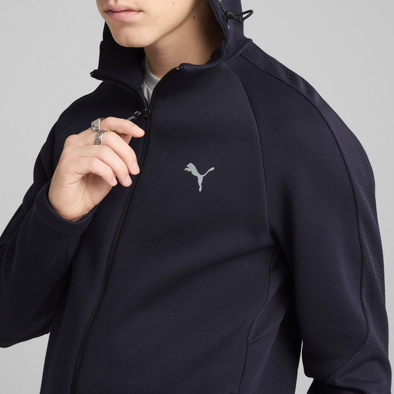Bluza cu fermoar Puma EVOSTRIPE Full-Zip Hoodie DK - poza 4