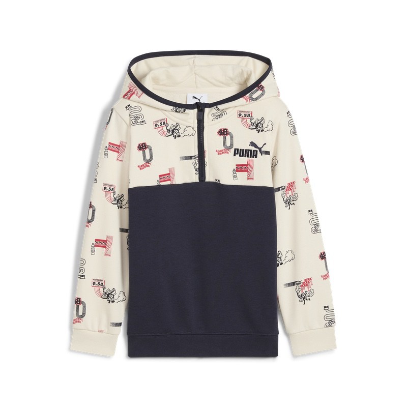 Bluza cu fermoar Puma LITTLE RUNNERS Half-Zip Hoodie PS - poza 4