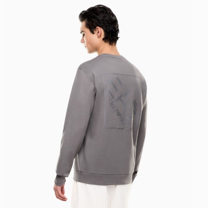 Bluza EA7 TRAIN LOGO SERIES M OVERSIZE LOGO T-TOP CN COFT - poza 2