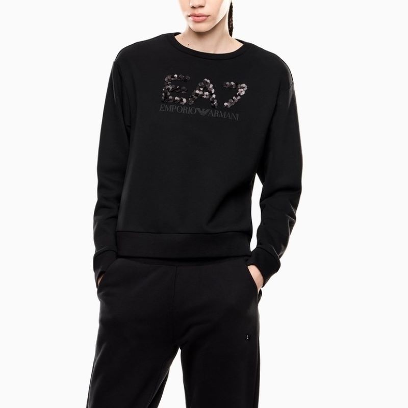 Bluza EA7 TRAIN LOGO SERIES W T-TOP CN CRYSTAL - poza 1