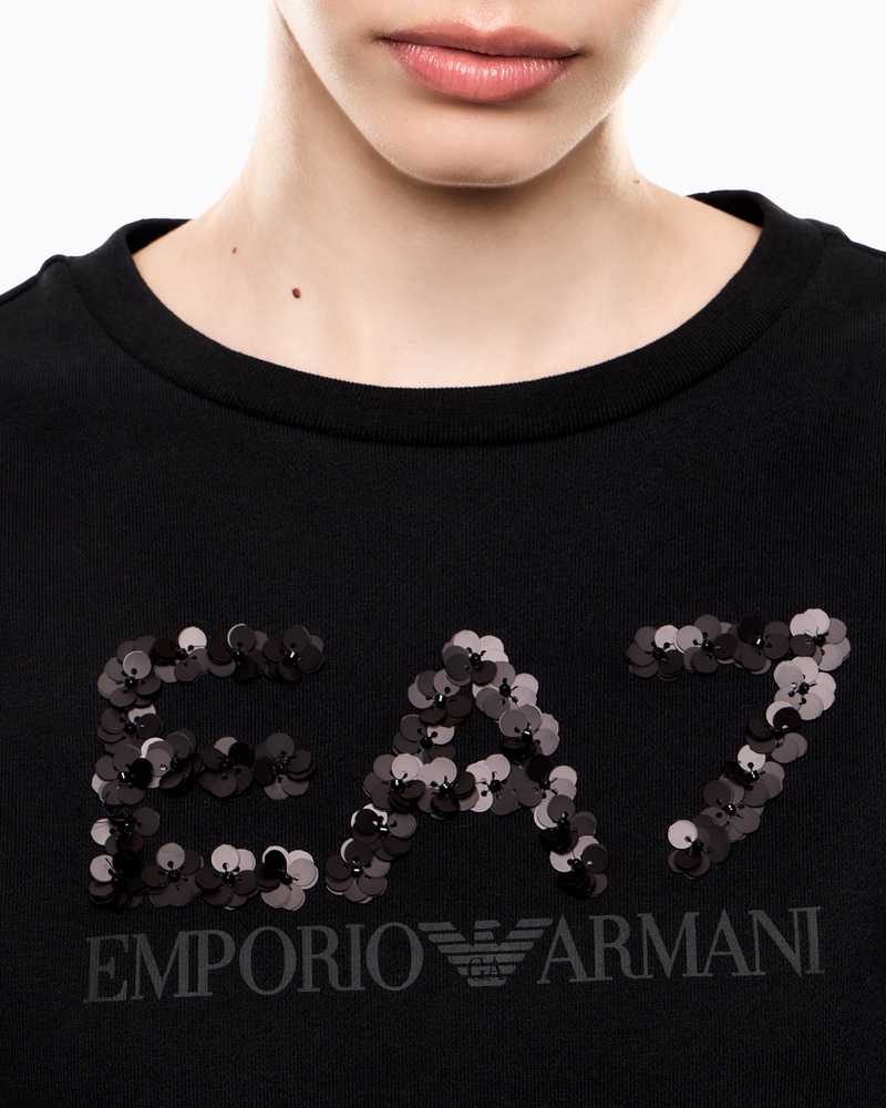 Bluza EA7 TRAIN LOGO SERIES W T-TOP CN CRYSTAL - poza 3
