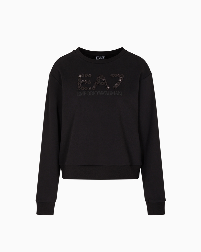 Bluza EA7 TRAIN LOGO SERIES W T-TOP CN CRYSTAL - poza 4