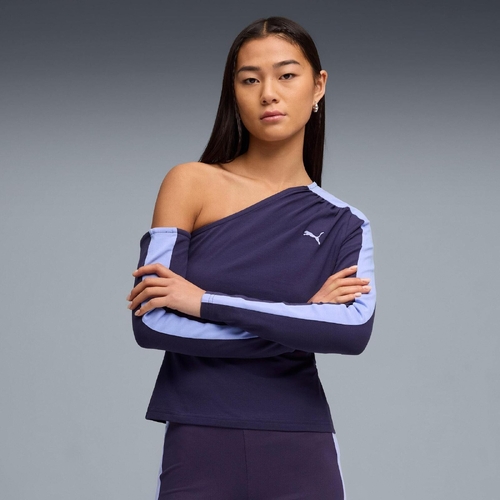 Bluza femei Puma T7 Asymmetric Longsleeve 63462364 - poza 4