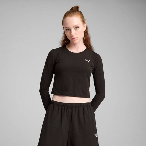Bluza femei Puma Wardrobe Ess Longsleeve Baby Tee 62976101 - poza 4