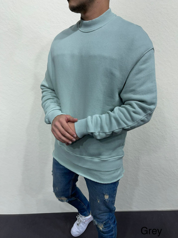 BLUZA HOINAR LONG GREY BZAS44(6192) (MĂRIME: M)