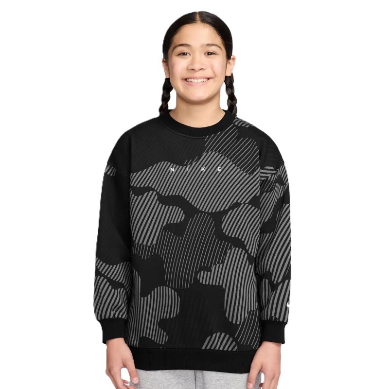 Bluza Nike G NSW CLUB FLC BXY CREW AOP - poza 1