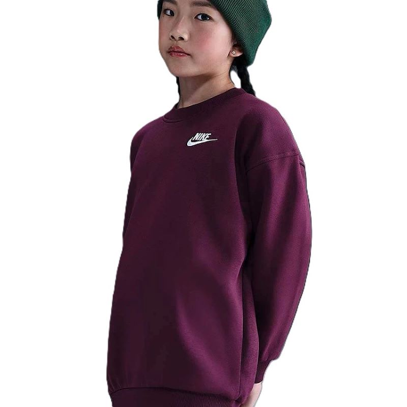 Bluza Nike G NSW CLUB FLC OVRSZD CREW LBR