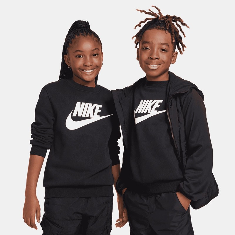 Bluza Nike K NSW CLUB FLC CREW LS HBR - poza 3