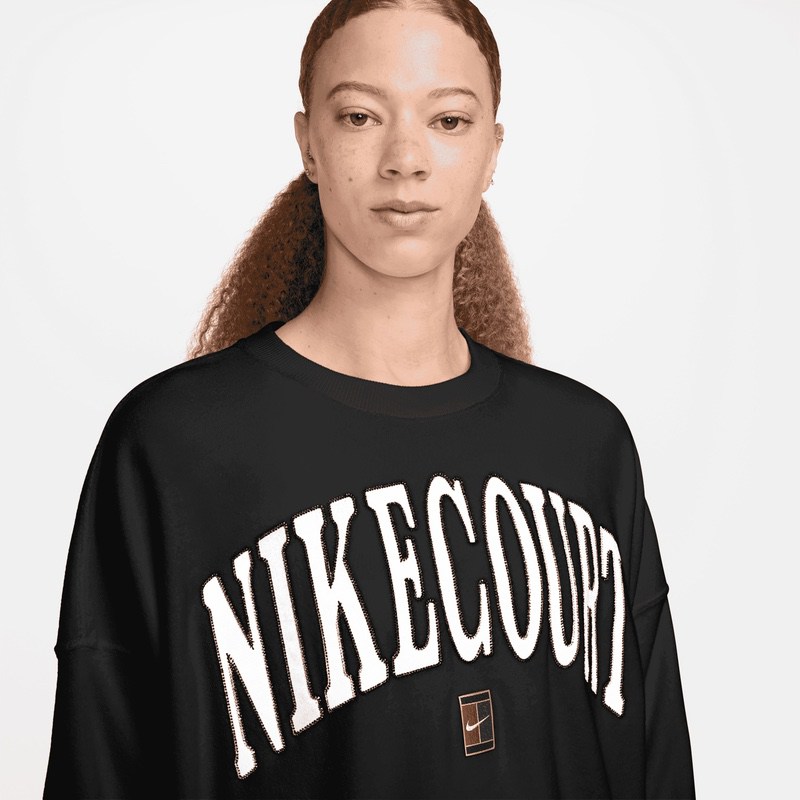 Bluza Nike W NKCT HRTGE FLC OOS GFX CREW - poza 5