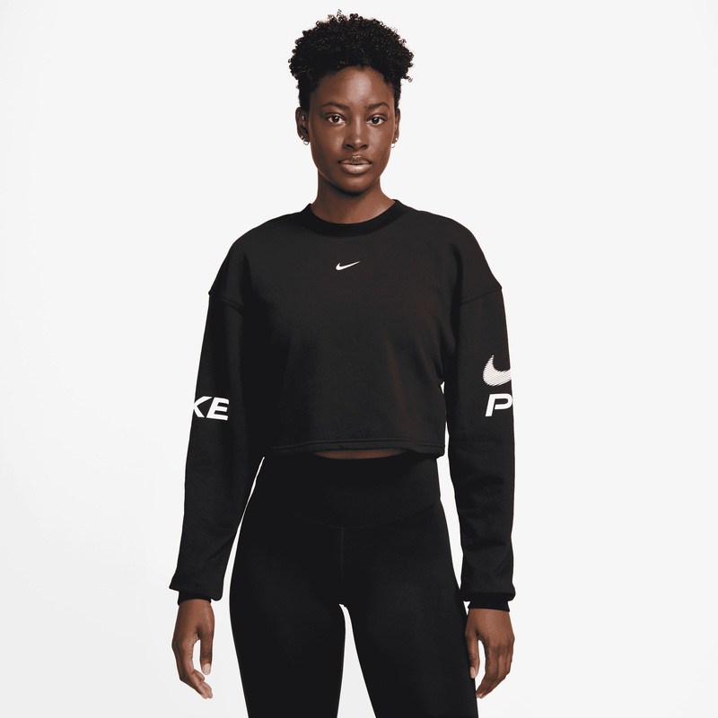 Bluza Nike W NP DF FLC CREW TT GRX - poza 1