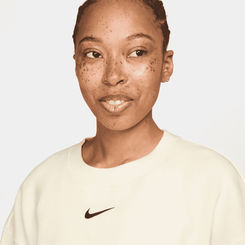 Bluza Nike W NSW PHNX FLC OS LONG CREW - poza 3