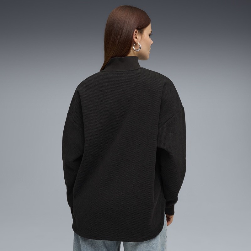 Bluza Puma HER Oversized Half-Zip Winterized Crew - poza 4