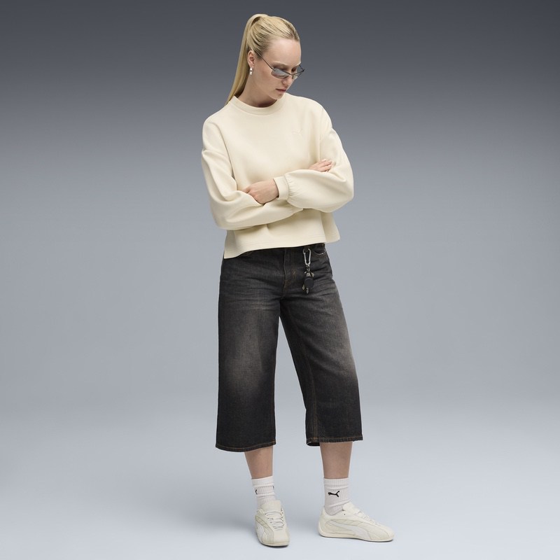 Bluza Puma WARDROBE ESS Oversized Crew DK - poza 5