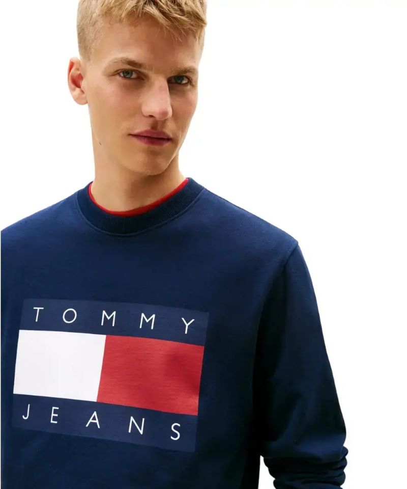 Bluza Tommy Hilfiger TJM REG BIG FLAG CNECK - poza 3