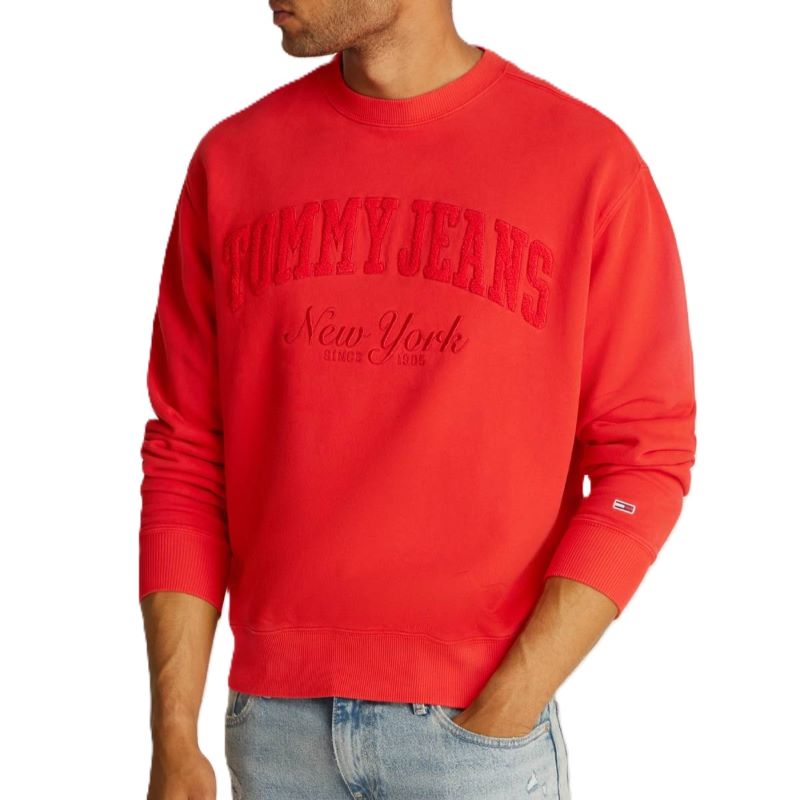 Bluza Tommy Hilfiger TJM RLX VINTAGE VARSITY CREW - poza 1
