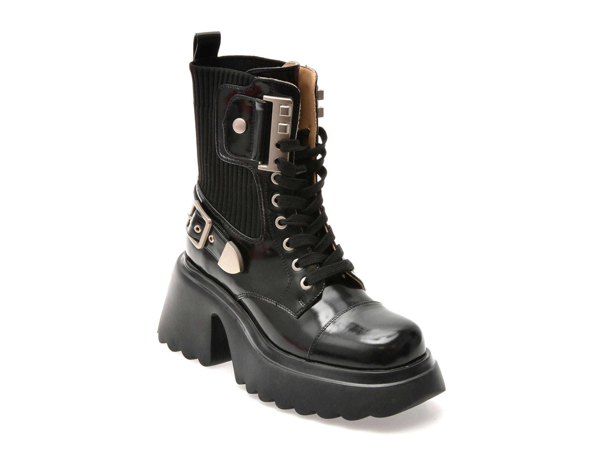 Bocanci GRYXX negre, 250111, din piele naturala