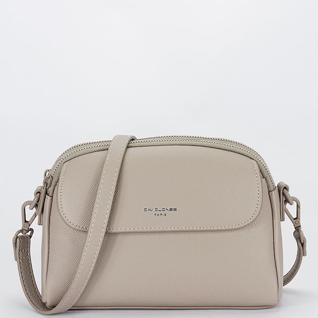 Borseta bej inchis crossbody David Jones Paris CM8330 15