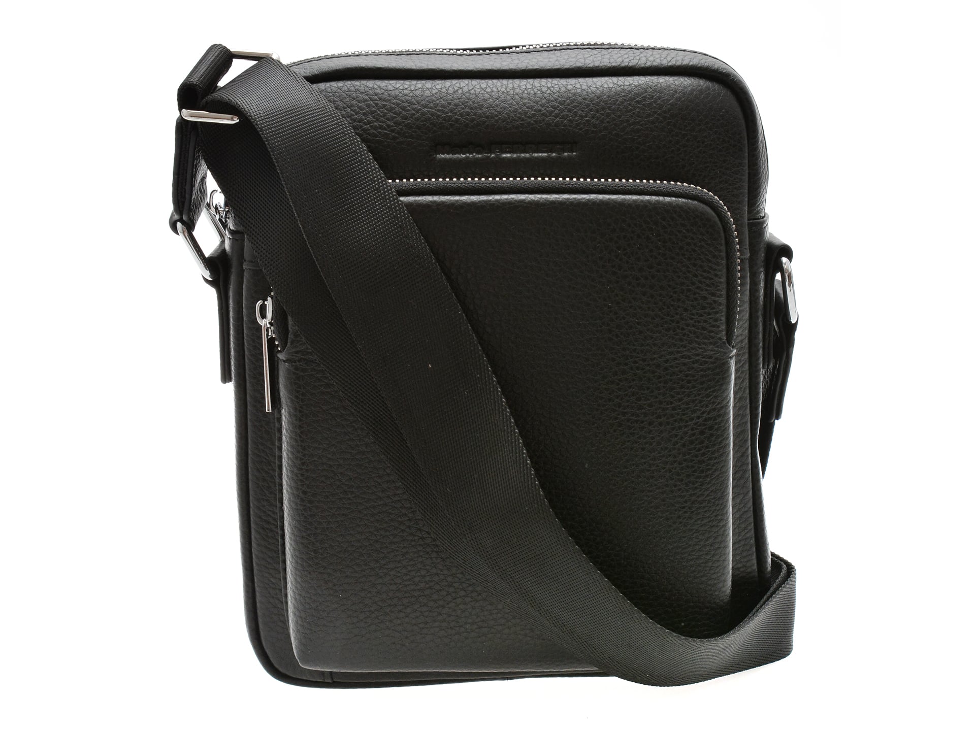 Borseta MARIO FERRETTI neagra, 8981, din piele naturala