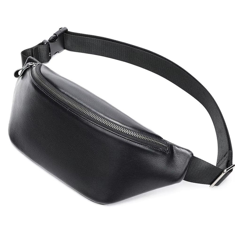 Borseta pentru barbati, Anderin GT3799, piele naturala, model negru - poza 1