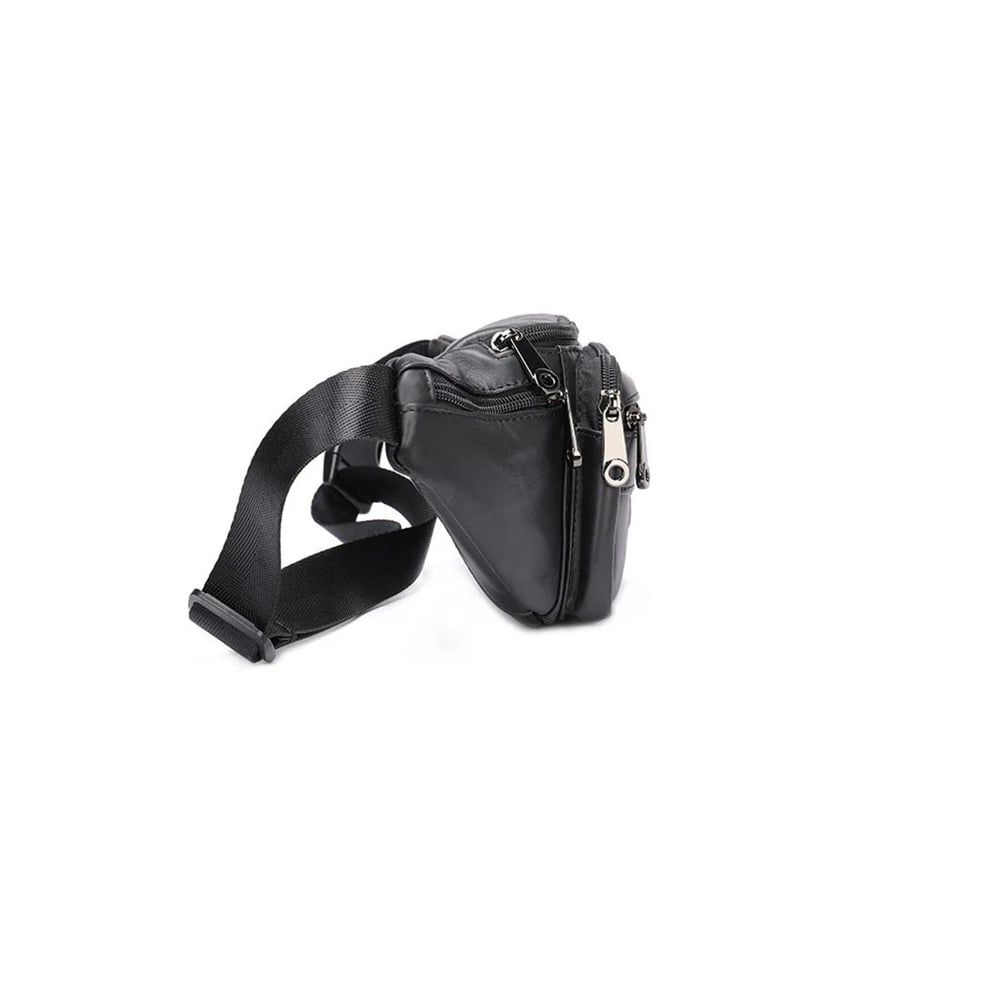 Borseta pentru barbati, Iseron GT3800, piele naturala, model negru - poza 2