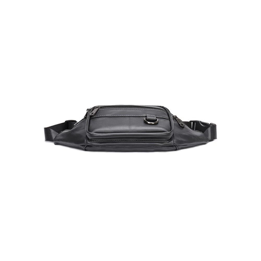 Borseta pentru barbati, Iseron GT3800, piele naturala, model negru - poza 3