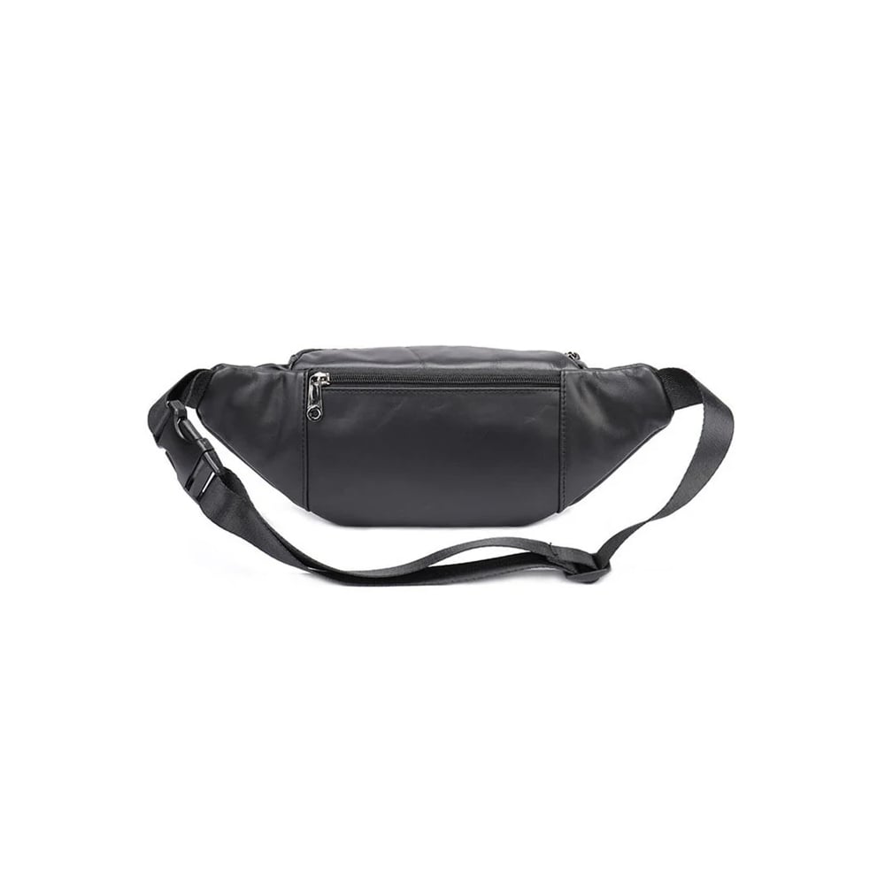 Borseta pentru barbati, Iseron GT3800, piele naturala, model negru - poza 4