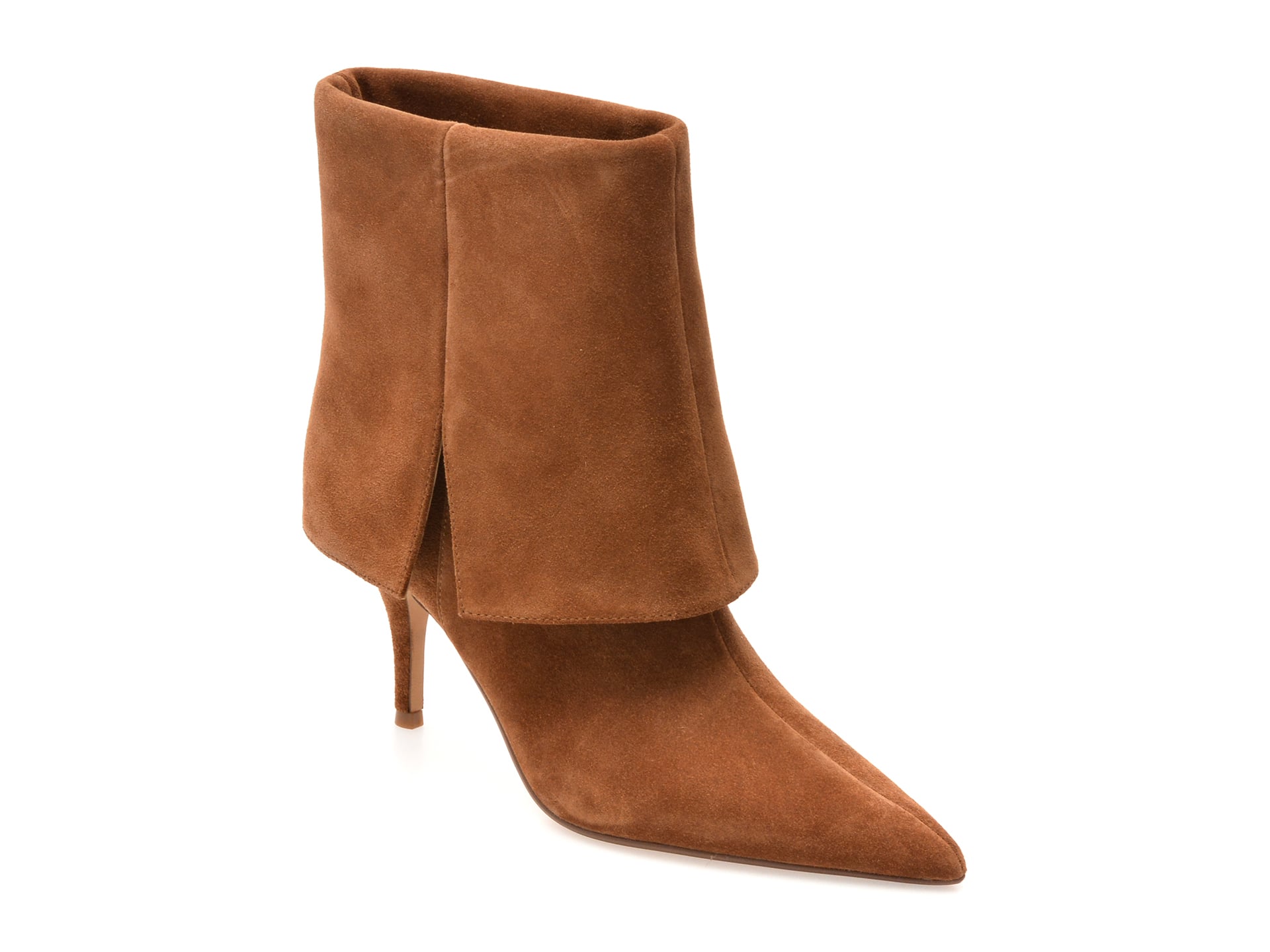 Botine elegante ALDO maro, WILAMENA 210, din piele intoarsa